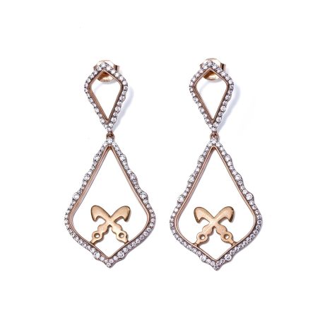 Diamond Frame Earrings