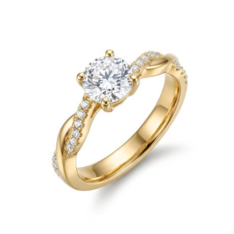 Round Pave Twist